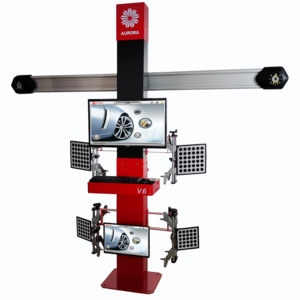 Aurora V6 3D Double Screens Visualiner Wheel Balancing And Alignment  Equipment