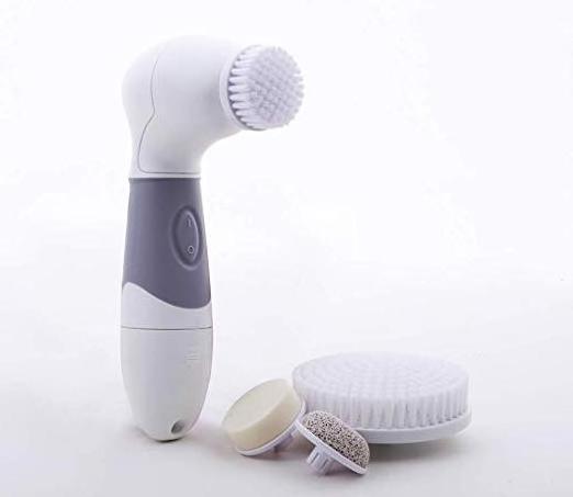 Rotary facial cleansing spin brush 4 in 1 electric cleaning face brush for skin care