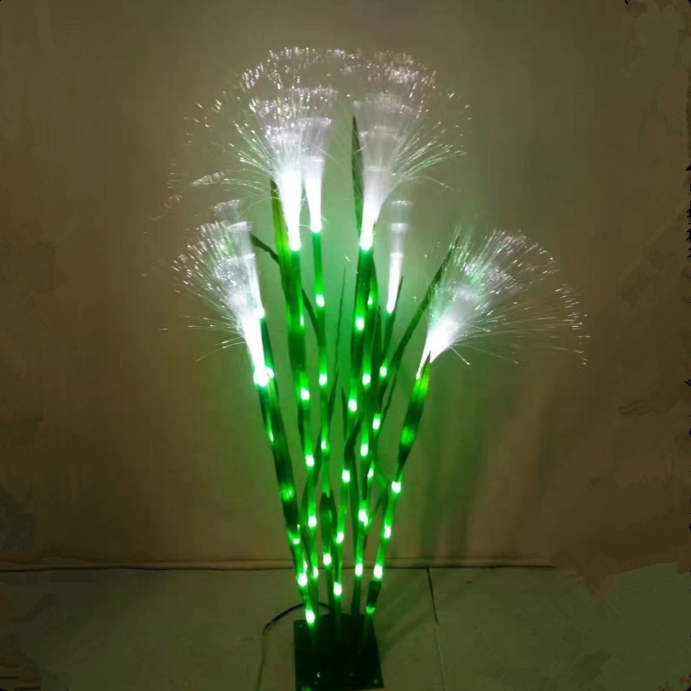 Factory price 220v artificial plant fiber optic reed light led night light for garden outdoor lighting decoration