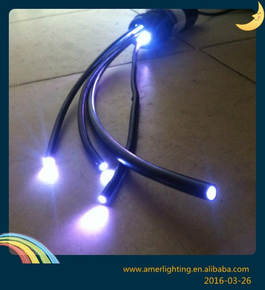 3mm optic fiber cable light with back jacket for swimming pool