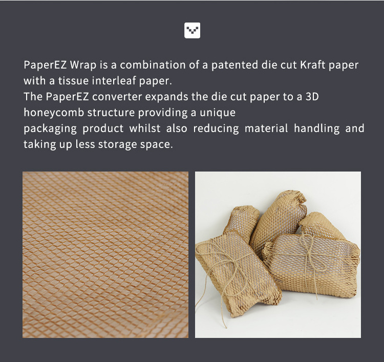 Ameson sustainable packaging stretch film honeycomb paper pallet wrap