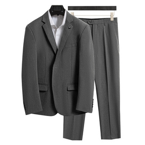 Wholesale High Quality Business Suit Formal Wear Same Style Men's and Women's Two-piece Office Work Manager Men's Suit Jacket