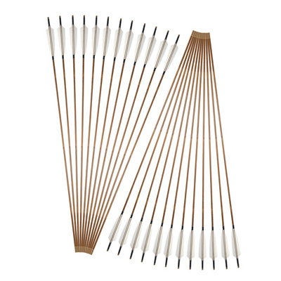 Archery Bamboo Arrows Traditional Bow Replaceable Arrowhead for Recurve And Traditional Bow Hunting Shooting Accessories