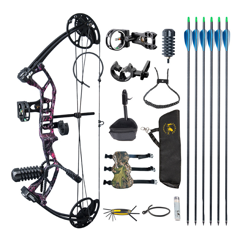 10lbs-40lbs archery hunting and shooting compound bow aluminum compound bow china compound bow with accessories