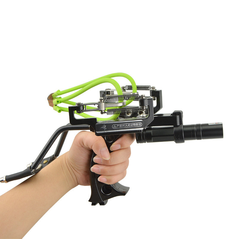 New Metal Laser Slingshot Hunting And Fishing Professional Slingshot Outdoor Powerful Fishing Slingshot