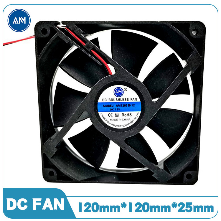 Solar Fans DC Standard Axial Fan Wood Stove Exhaust Cooling Kit 120mm 12v Electric Dc Fan