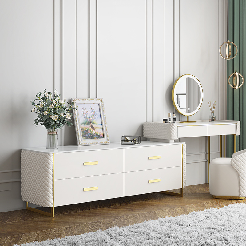 Girls Wood Makeup Vanity Modern Bedroom Furniture White modern dresser for bedroom