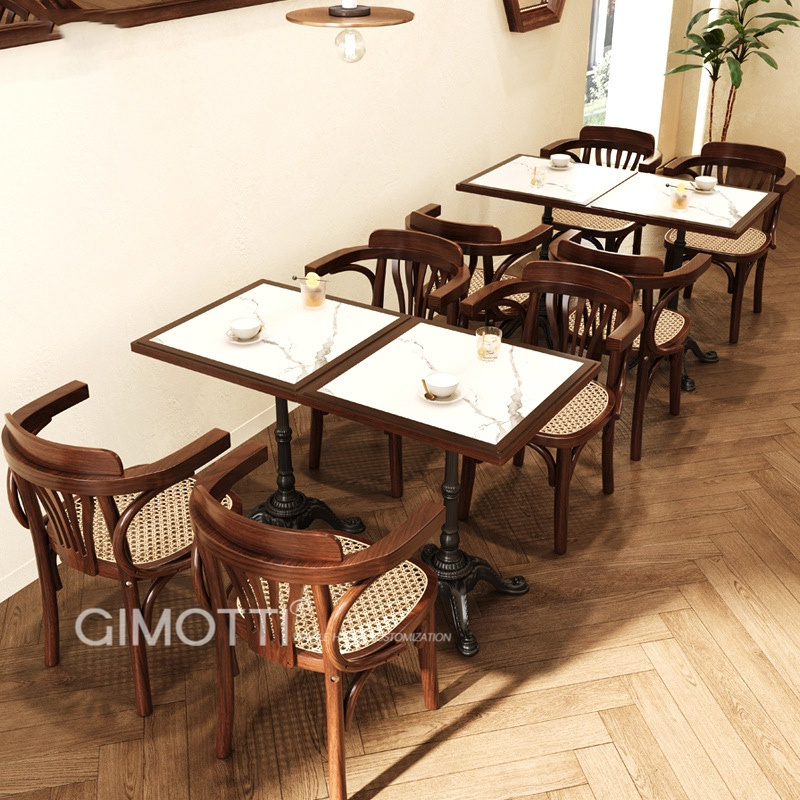 Restaurant leather booth seating chairs modern restaurant cafe furniture french cafe chairs