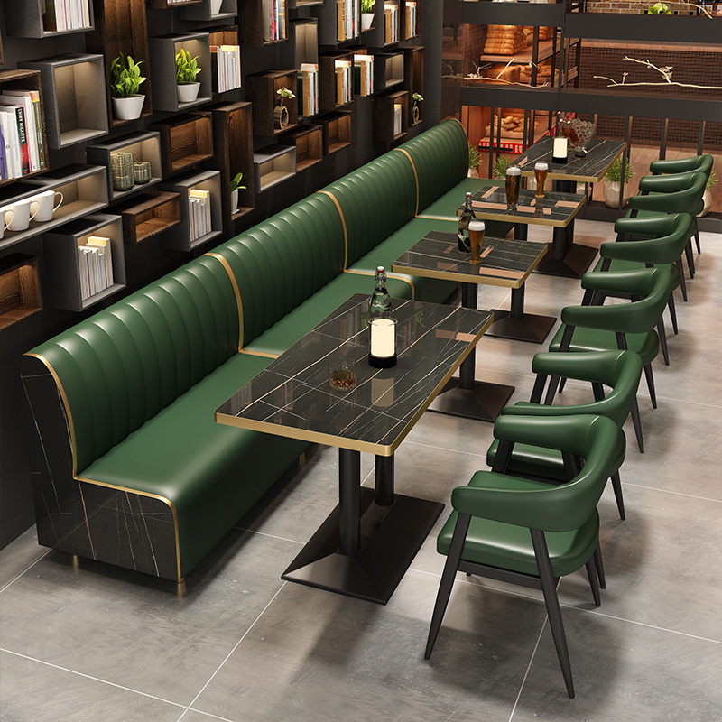 modern nightclub booth seating restaurant furniture sofa sets leather curved circular U shaped dinner couches