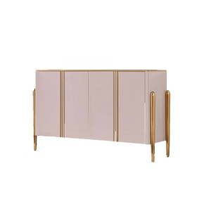 Factory Wholesale dining room kitchen hallway wood modern wood laminated sideboard with storage