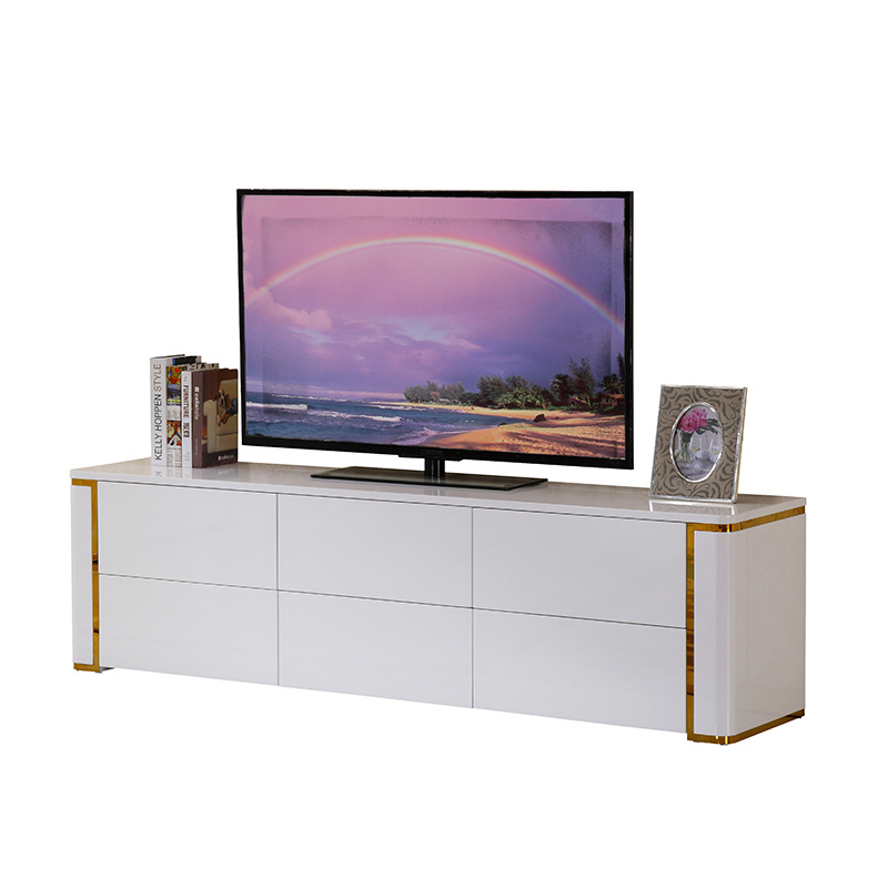 Light modern home bar storage wine cabinet tv stand furniture luxury soild wood living room cabinet