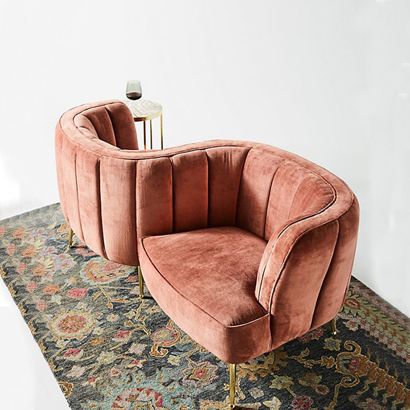 Retro Club Handmade New Classical S shape Waiting Room Sofa