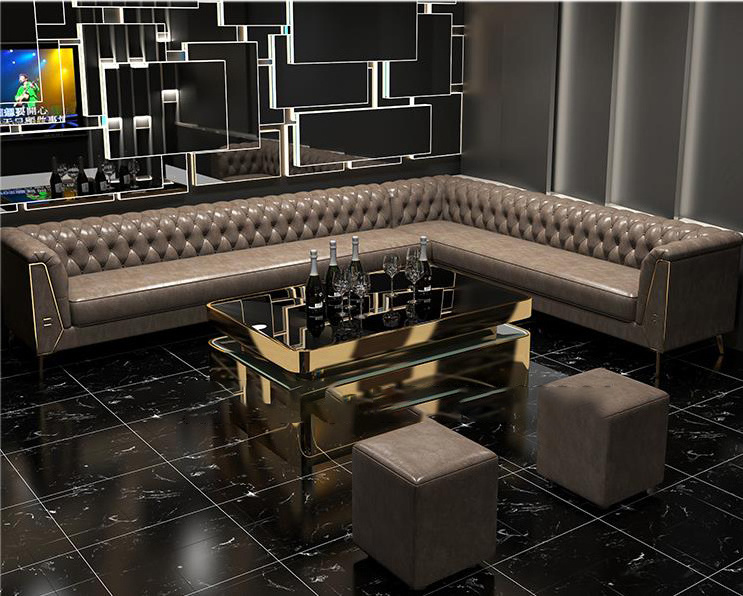 KTV night club furniture bar sofa cafe karaoke booth sofas seating modern restaurant leather booth sofa