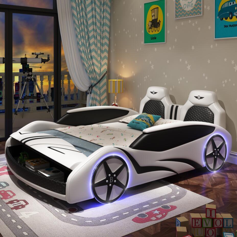 Modern princess children bed furniture set Different full size race car shape kids' beds