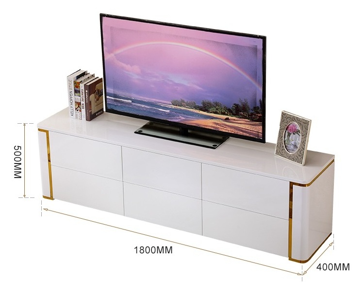 Light modern home bar storage wine cabinet tv stand furniture luxury soild wood living room cabinet