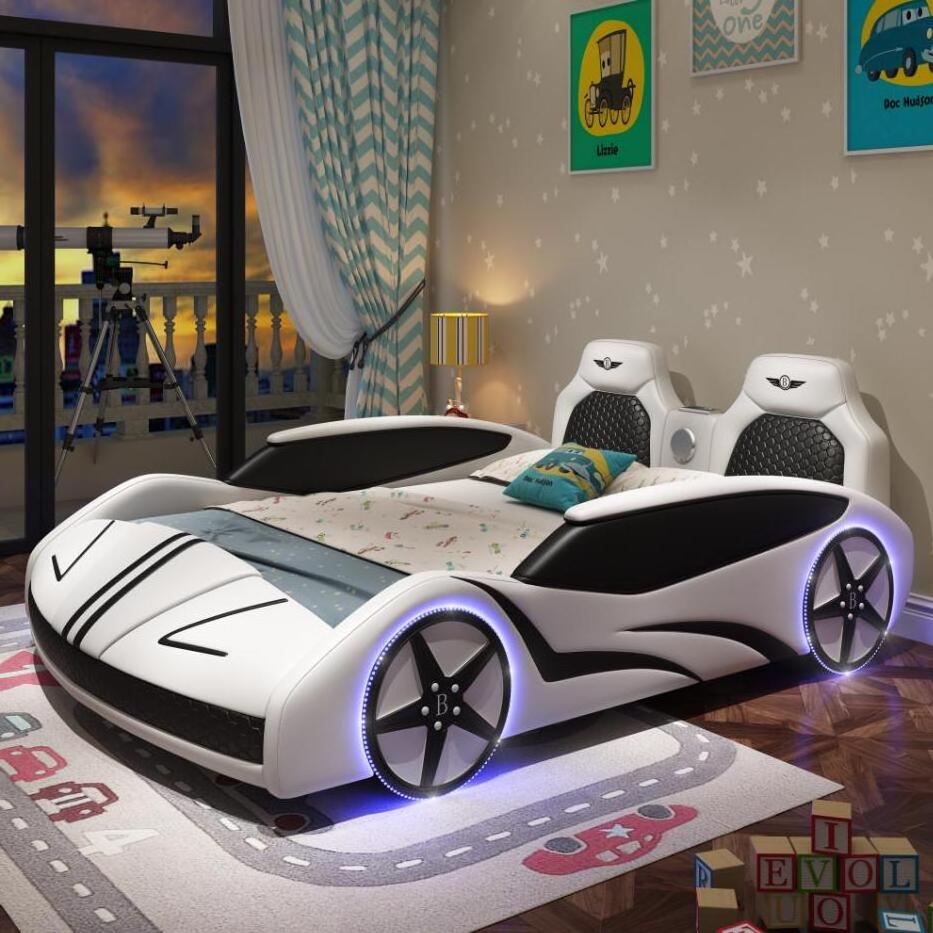 Modern princess children bed furniture set Different full size race car shape kids' beds