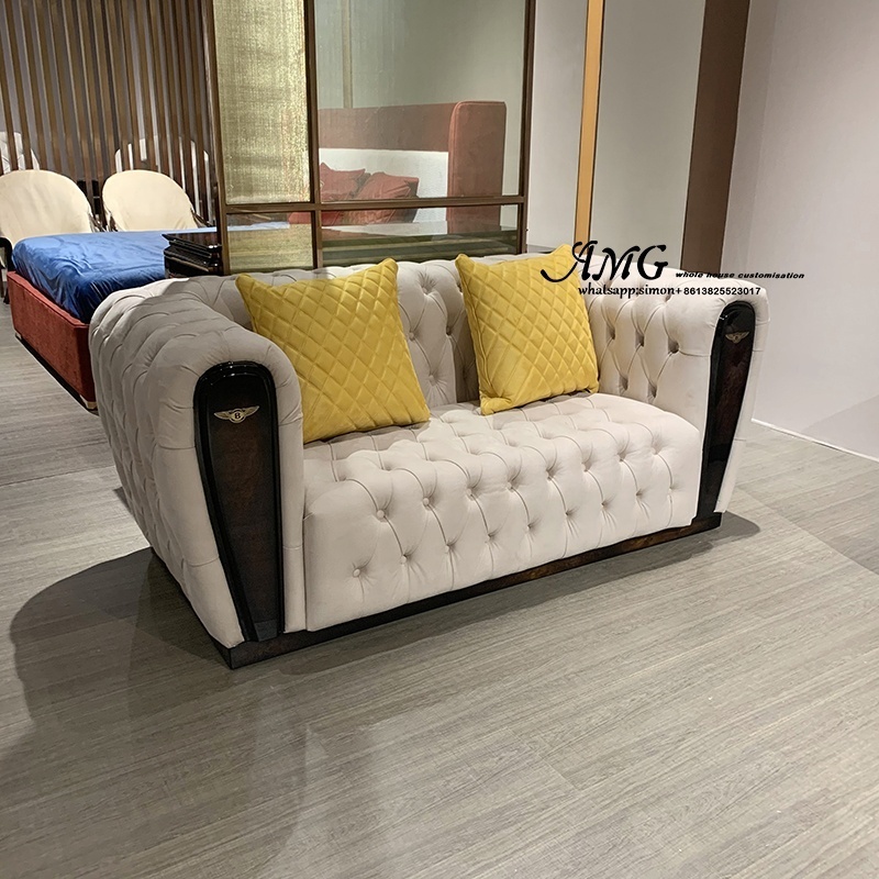 new model fashion sectional corner U shaped modern light luxury bentleys sofa