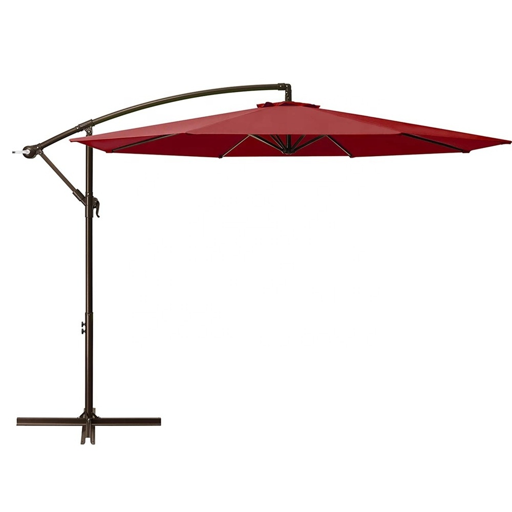 10FT New Hot Sale Outdoor Market Umbrella Durable Patio Banana Umbrella