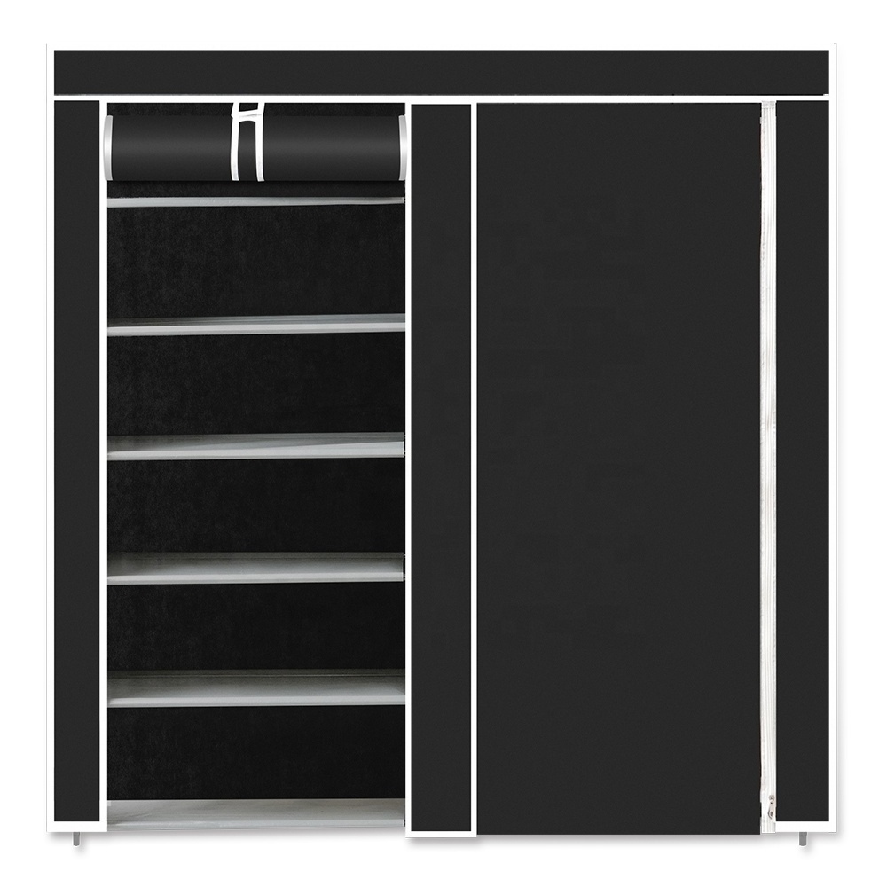 36 Pairs Portable Double Row Shoe Rack Shelf Cabinet Tower for Closet with Nonwoven Fabric 7 Tier Shoe Rack Storage Organizer