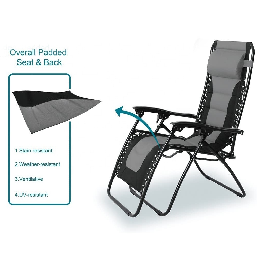 High Quality Outdoor Zero Gravity Chair Lounge Chair Garden Folding Leisure Beach Chair