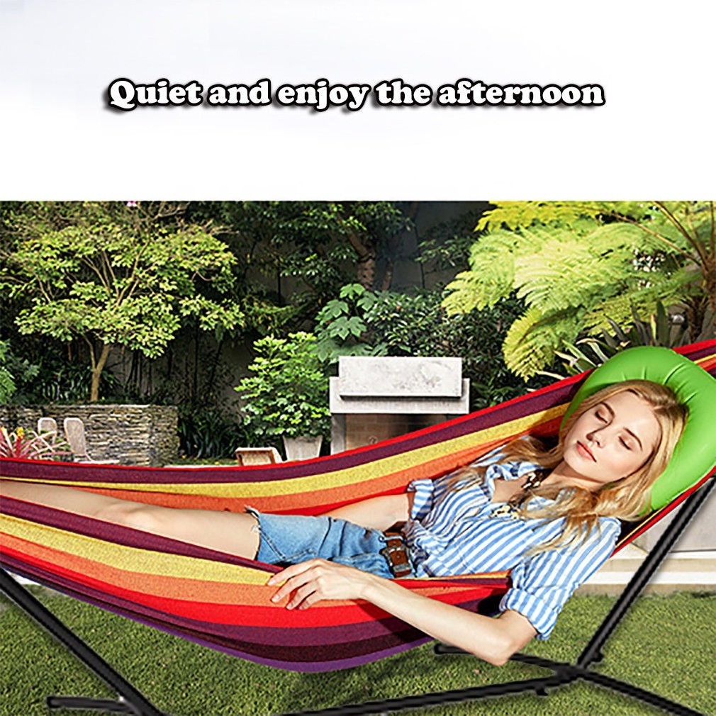 High Quality Steel Hammock Stand Adjustable Swing Chair Outdoor Patio Hanging Hammock Stand