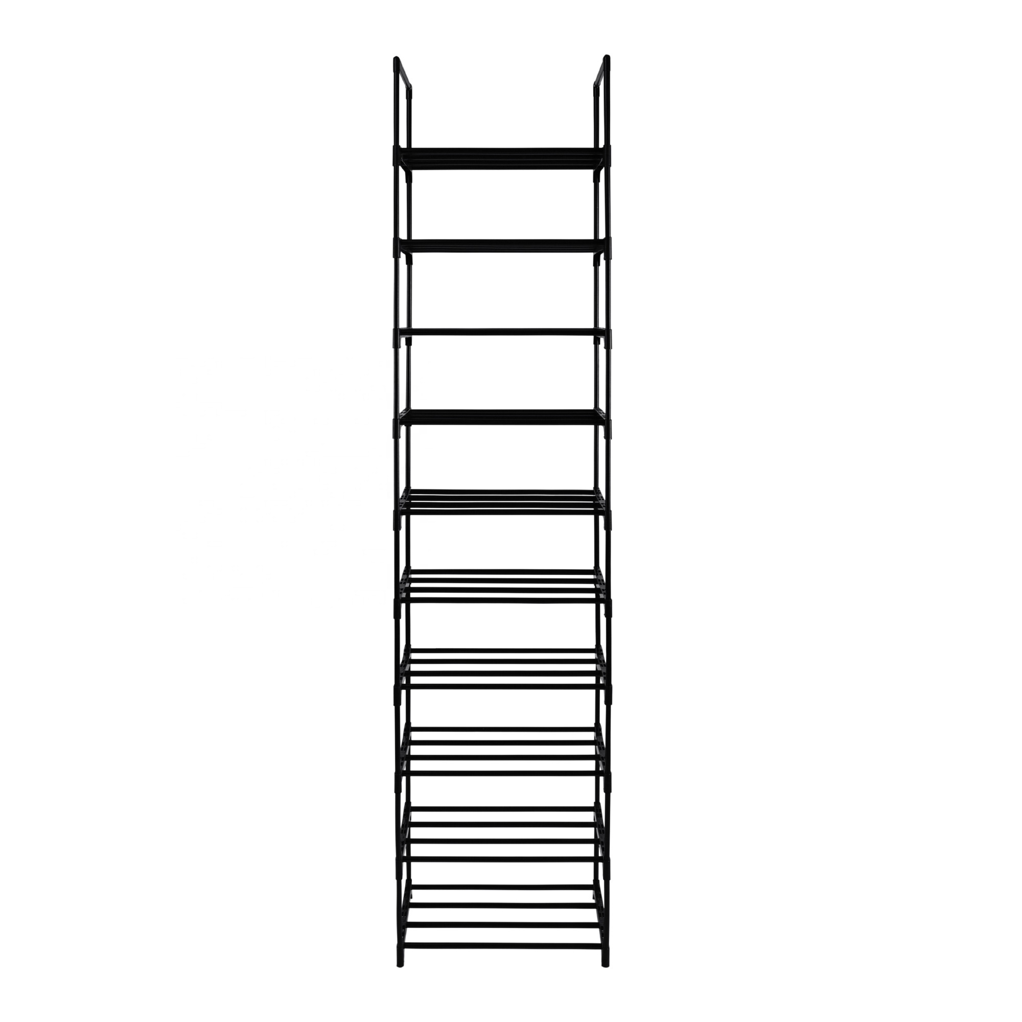 Wholesale Low Price Shoe Rack 20-25 Pairs Sturdy Shoe Shelf Space Saving Organizer 10 Tier Shoe Rack for Closet and Storage