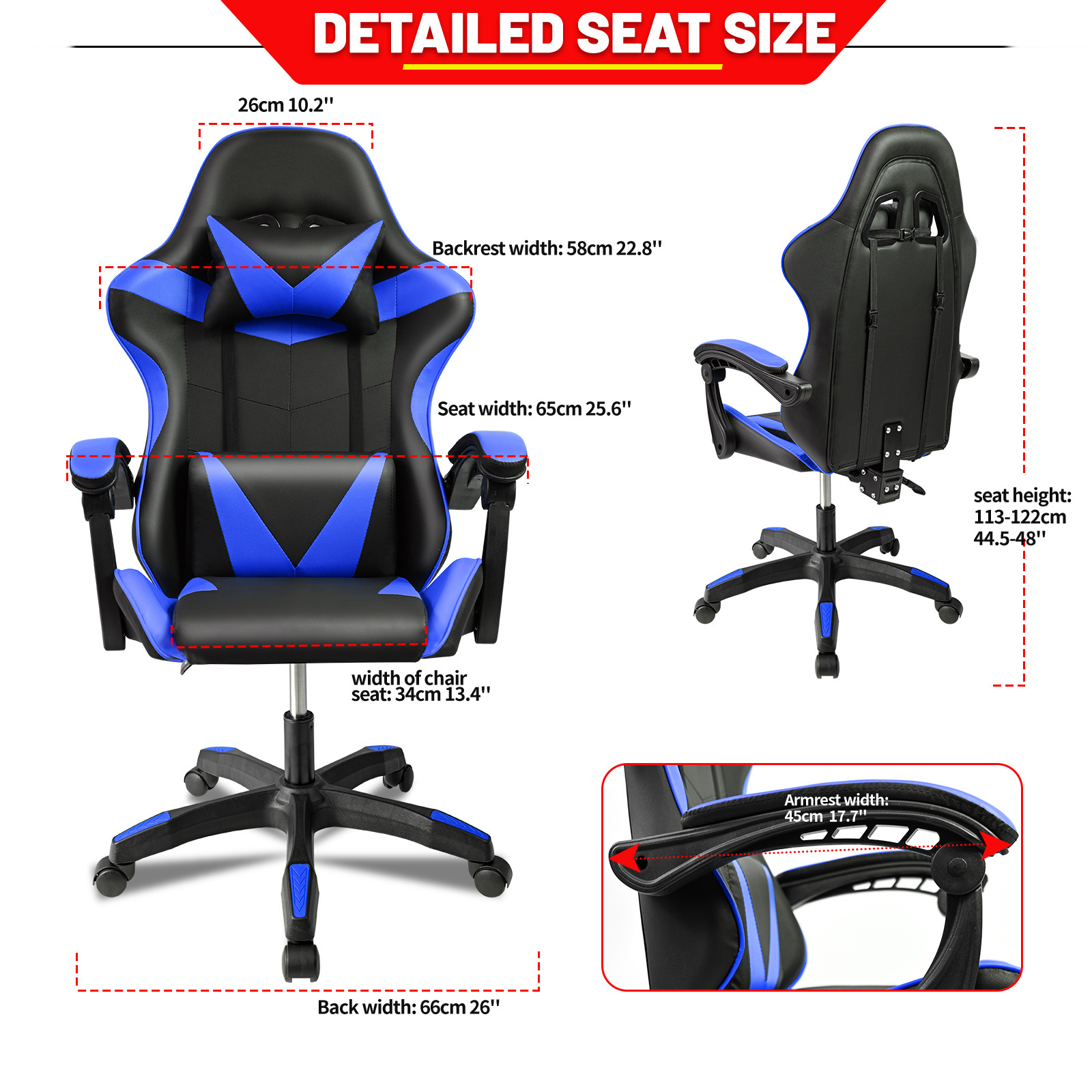 Wholesale High back luxury ergonomic cougar  custom zero gravity computer Gaming Chair