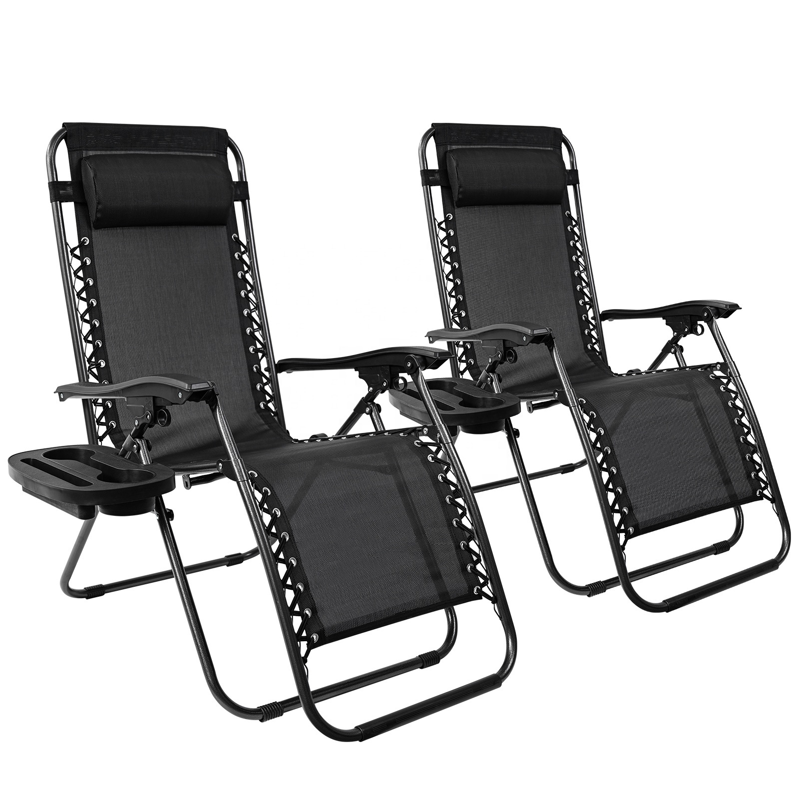 Wholesale High Quality Foldable Beach Lounge Chair Portable Camping Chair Adjustable Recliner Outdoor Zero Gravity Chair