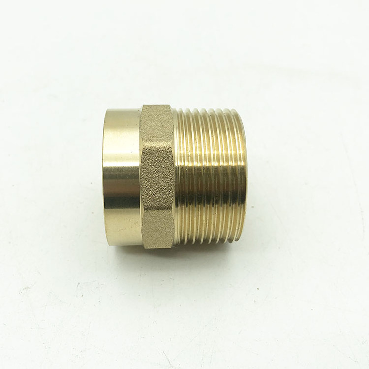 Brass fitting  half coupling male NPT1