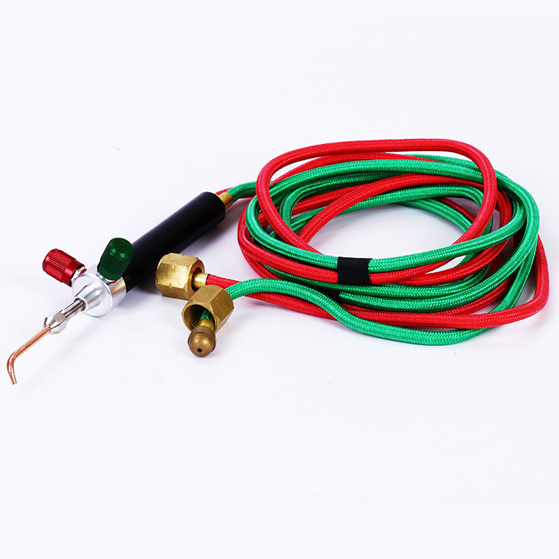 Jewelry Micro Mini Gas Small Torch Welding Soldering Gun with 5 Weld tips for Oxygen Cylinders