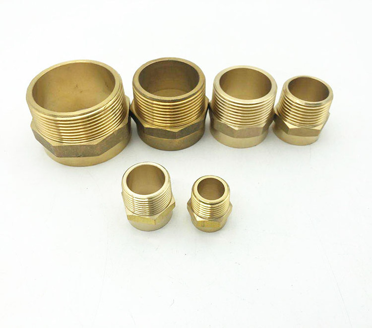 Brass fitting  half coupling male NPT1