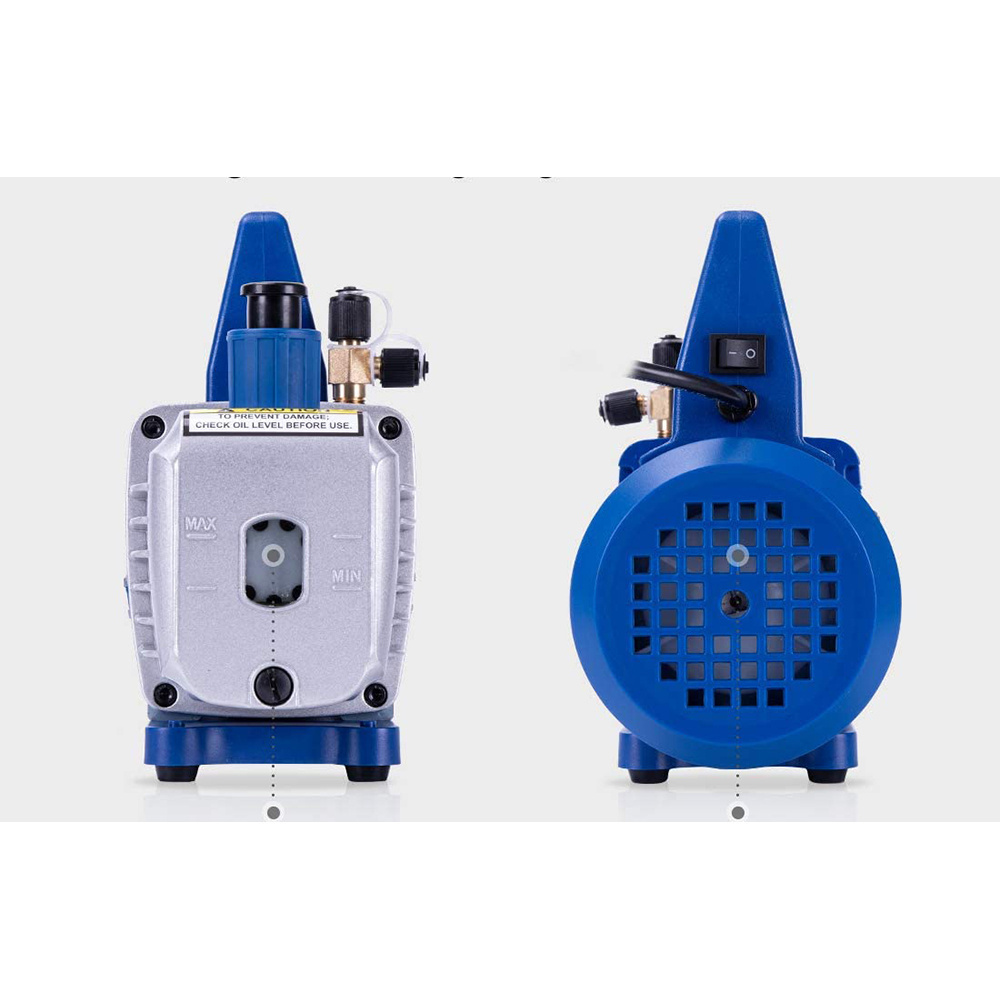 110V/220V Rotary Vane Vacuum Pump 7CFM VP260 Double Stage HVAC Auto AC Refrigerant Air Vacuum Pump