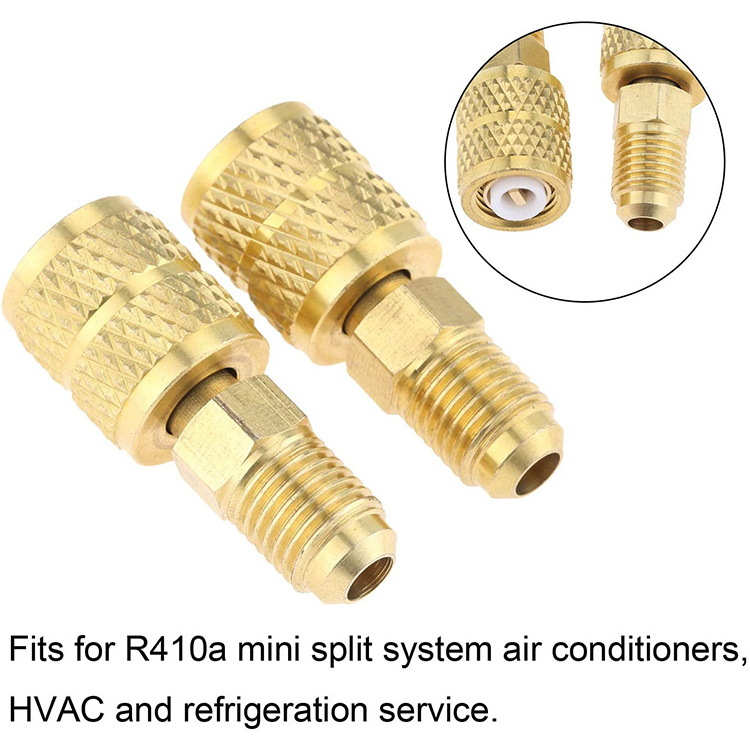 R410a Brass Adapter 1/4