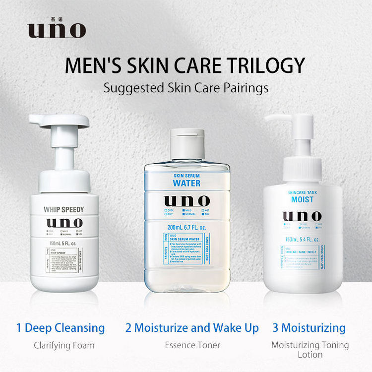 UNO 130g Black Men's Activated Charcoal Facial Face Cleanser Wash Whip Wash For Mens And Women