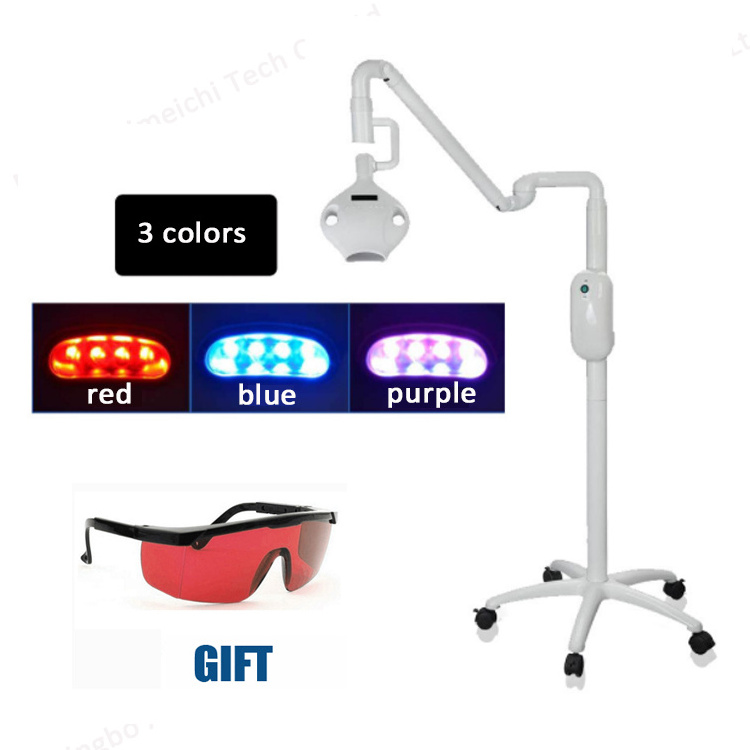 3 colors and 8 LED lamps dental whitening laser / dental bleaching lamp /tooth whitening unit