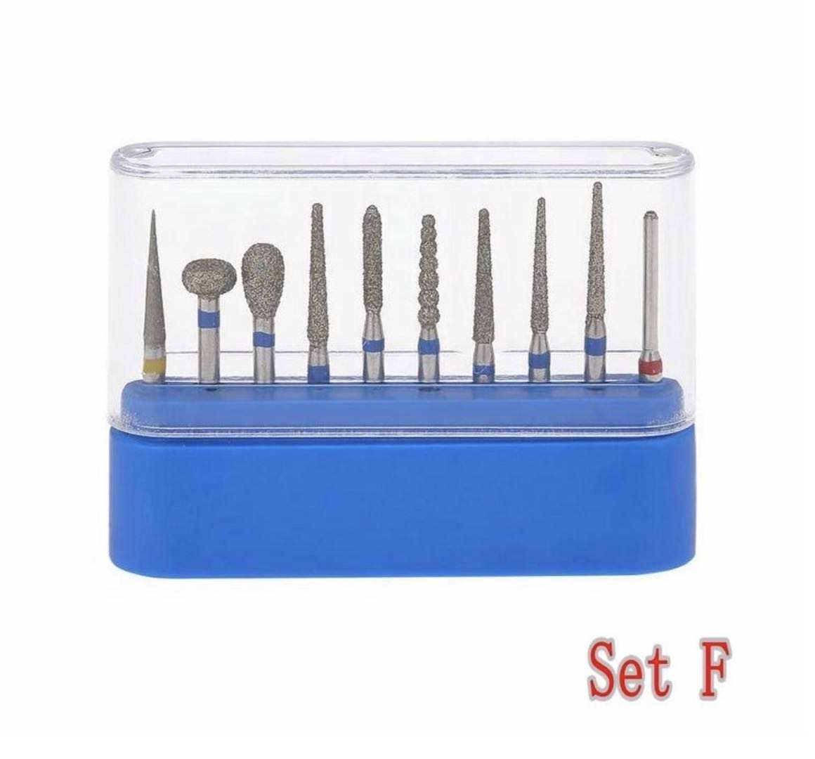 Disposable Dental Burs Drill Set A 10pcs Bits High Speed Handpiece Polishing Bur all finishing fine burs kit