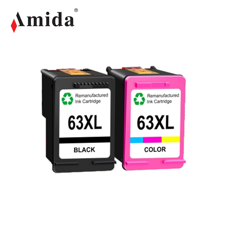 Amida Inks 63XL 63 XL Remanufactured Compatible Deskjet OfficeJet Color Inkjet For HP Ink Cartridge