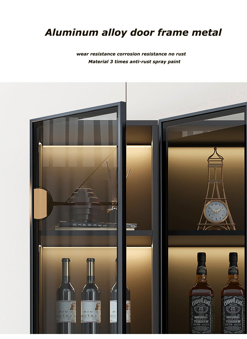 stainless steel wine bar cabinet corner wine cabinet with fridge