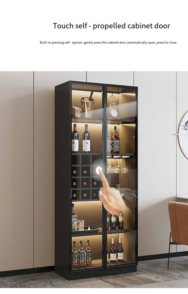 stainless steel wine bar cabinet corner wine cabinet with fridge