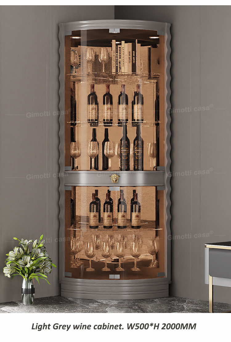 Dining Room Floor Multifunctional Liquor 3d wine cabinet for Kitchen