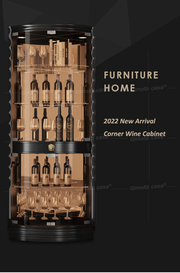 Dining Room Floor Multifunctional Liquor 3d wine cabinet for Kitchen