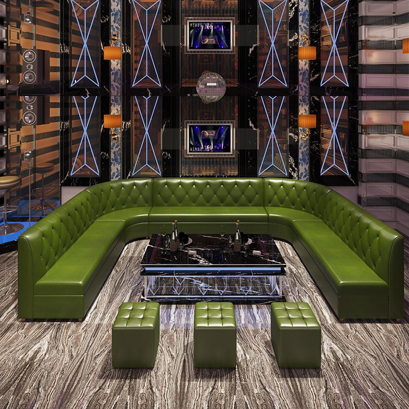 Booth Sofa Good Quality Pu Leather Modern Vip Strip Night Club Bar Furniture Lounge Nail Ktv Bar Furniture