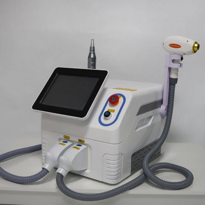 2023 Portable 2 In 1 Diode Laser Picosecond Laser Machine 808nm Hair Removal Machine & Picosecond Laser Tattoo Removal Machine