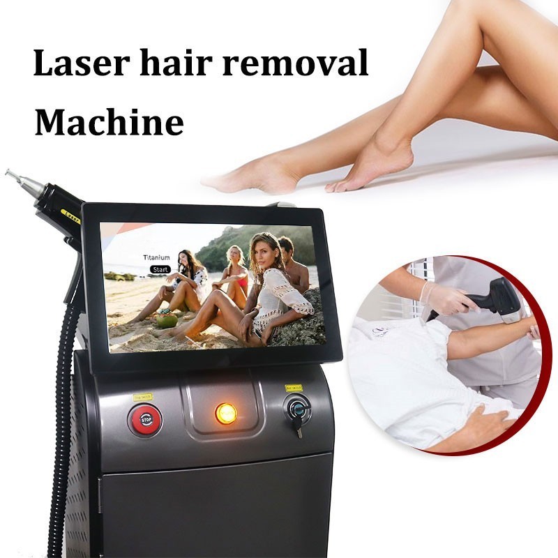 Ice 808nm lazer laser diodo depilacion titanium 808 diode Laser  laser 3 waves Hair Removal Machine