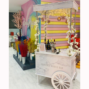 Wedding Supplies Cotton Candy Cart Ice Cream Sweet Candy Carts For Sale