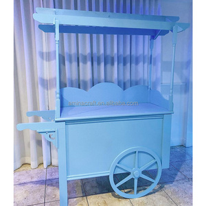 Amina Craft  Hot Sale Candy Display Cart for Wedding Cake Candy Cart Flower Decoration