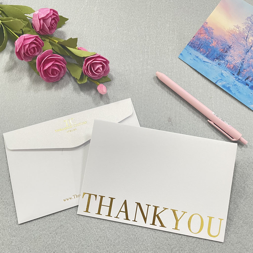 Custom Assorted Elegant Floral Thank You Cards with Envelopes Blank Note Cards for Wedding, Business, Graduation, Baby Shower