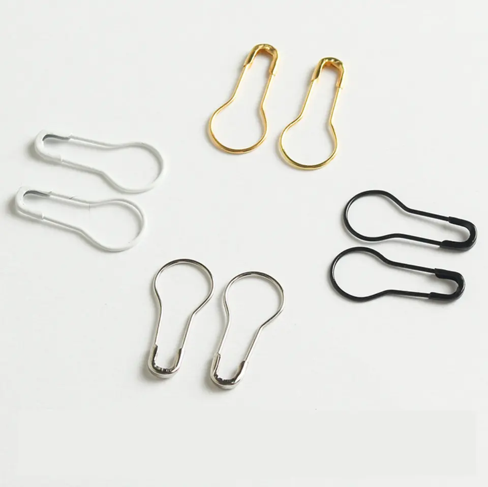 Wholesale Clothing Pins Colorful Bulb Pear Stainless steel Safety Pin For Garment