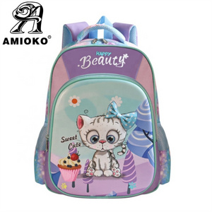 16 Inch 3D Cartoon Children Backpacks Character Cute Cats Kids School Books Bags for Primary Pupils Boys and Girls