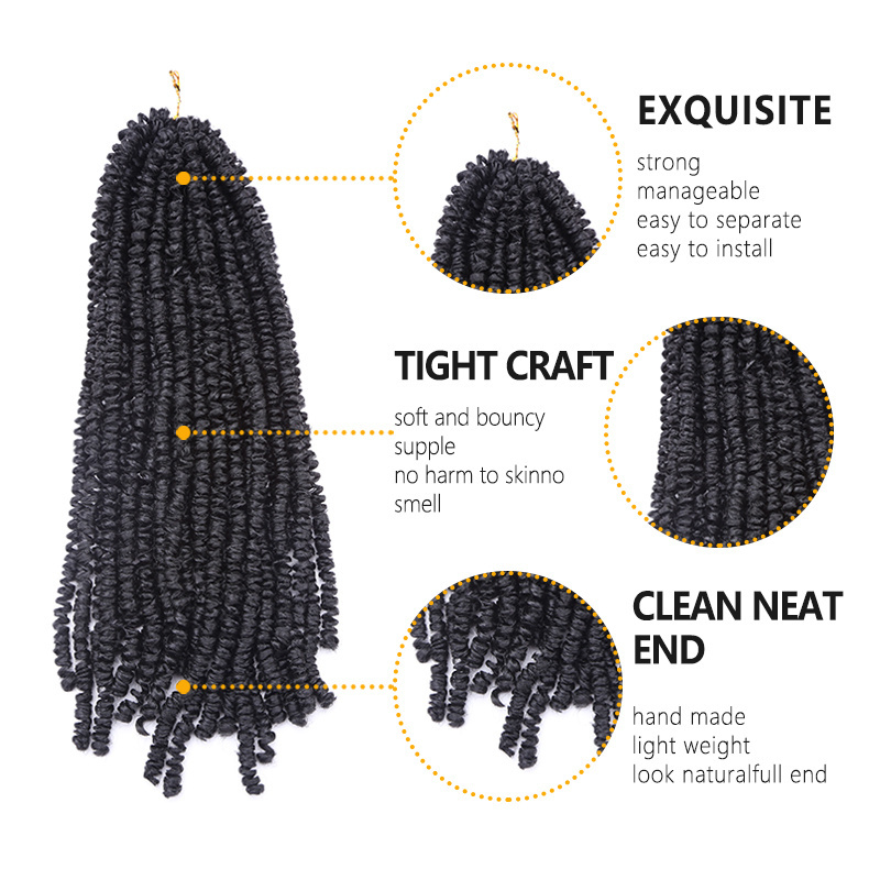 Amir New Style Cheap Price Top Quality Faux Locs Braids Long Passion Spring African Crochet Afro Kinky Passion Twist